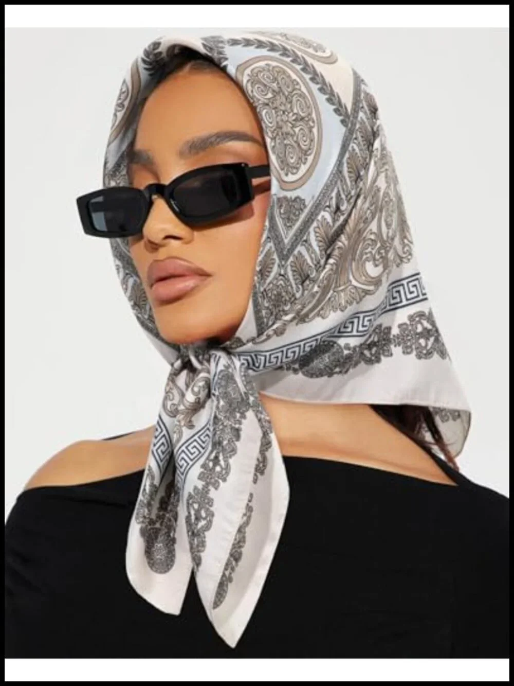 Satin Head Scarf for Women 2Pcs Like Silk Hair Scarf Bandana 27.5